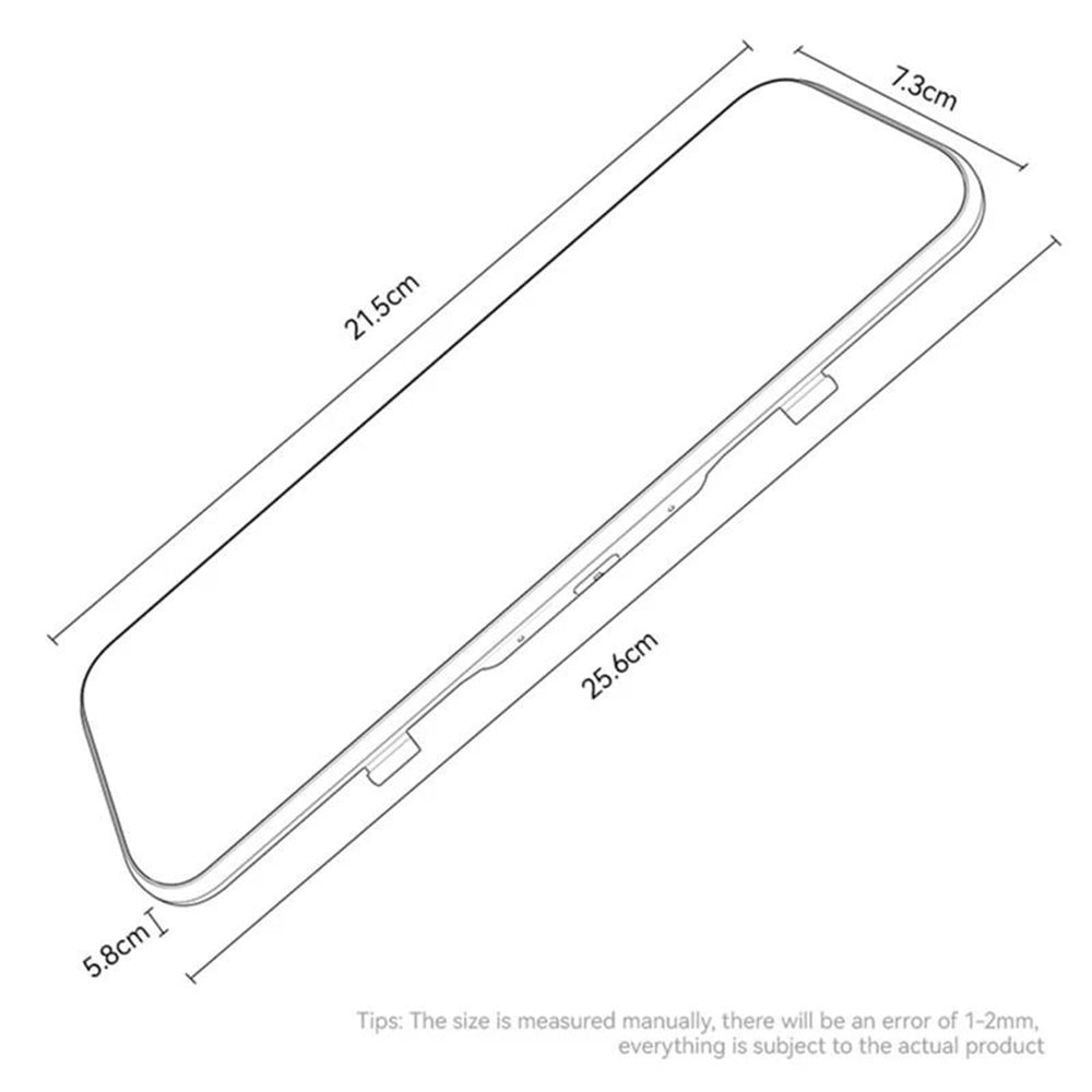 Auto kamera Yesido KM24 s Carplay / Android Auto, 4K, Zaslon 9.66 inča