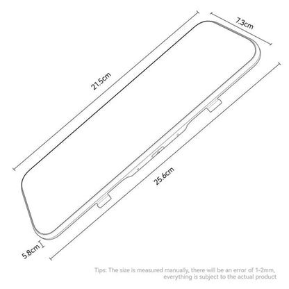 Auto kamera Yesido KM24 s Carplay / Android Auto, 4K, Zaslon 9.66 inča