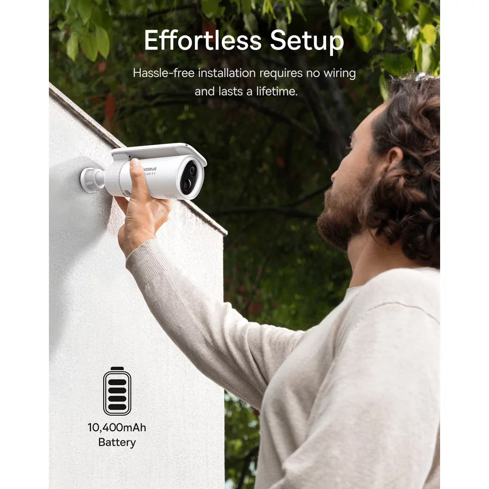 Kamera za nadzor Baseus Solar S1, Wi-Fi, 2K, IP67, Solarni panel, Vanjska S0SW002130