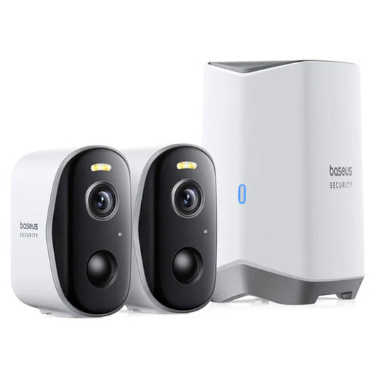 Kamera za nadzor Baseus N1 Plus, Wi-Fi, 2K, IP67, Vanjska, Set 2 komada S0TW012131