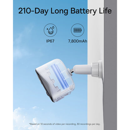 Kamera za nadzor Baseus N1, Wi-Fi, 2K, IP67, Vanjska, Bijela S0TZ002130