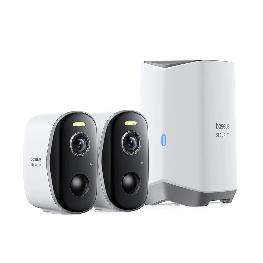 Kamera za nadzor Baseus N1, Wi-Fi, 2K, IP67, Vanjska, Set 2 komada S0TW002131