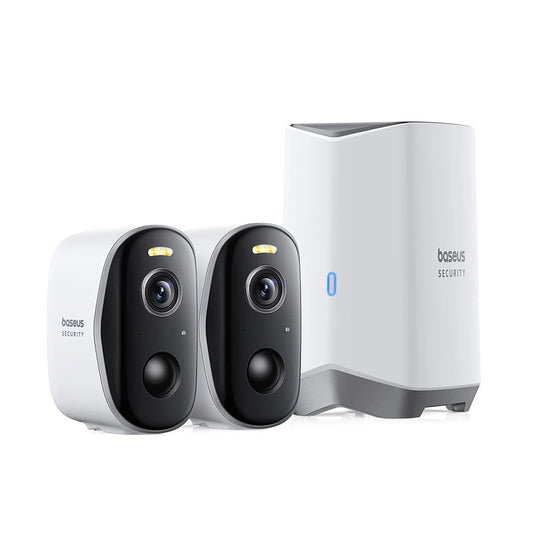 Kamera za nadzor Baseus N1, Wi-Fi, 2K, IP67, Vanjska, Set 2 komada A00061900113-01