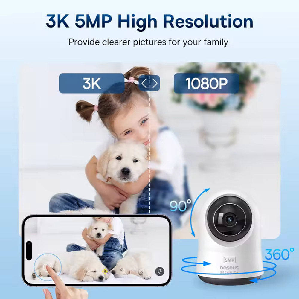 Kamera za nadzor Baseus P1 Pro, Wi-Fi, 3K, Unutarnja S0TW002131