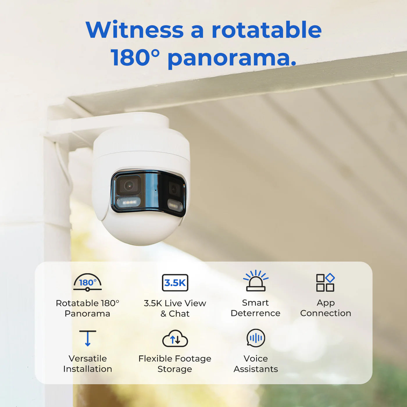 Nadzorna kamera iMILAB EC6 Panorama, Wi-Fi, 3.5K, IP66, Eksterijer CMSXJ115A