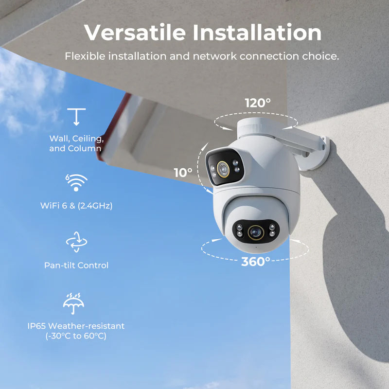 Kamera za nadzor iMILAB EC6 Dual, Wi-Fi, 3K, IP66, Vanjska CMSXJ68A