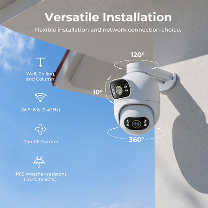Kamera za nadzor iMILAB EC6 Dual, Wi-Fi, 3K, IP66, Vanjska CMSXJ68A