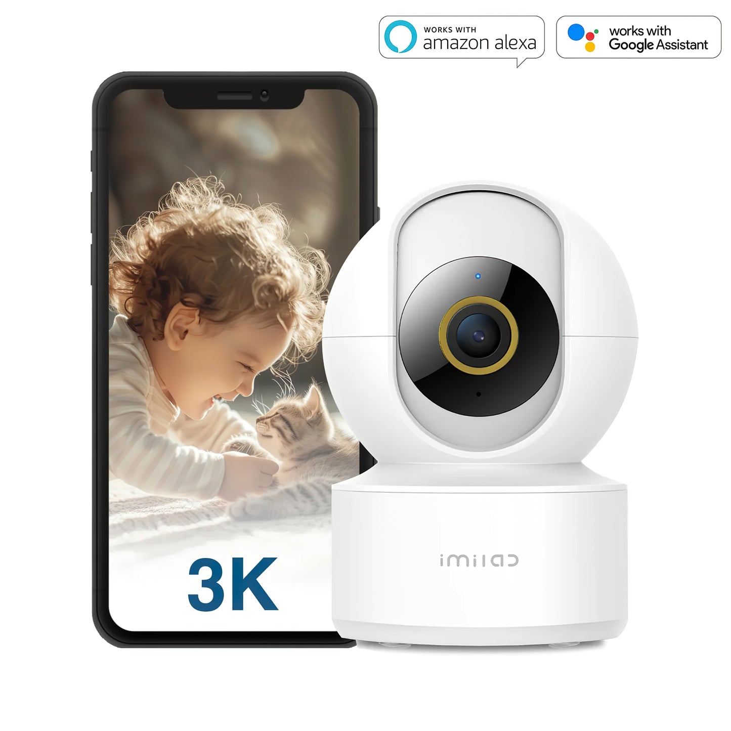 Kamera za nadzor iMILAB C22, Wi-Fi, 3K, Unutarnja CMSXJ60A