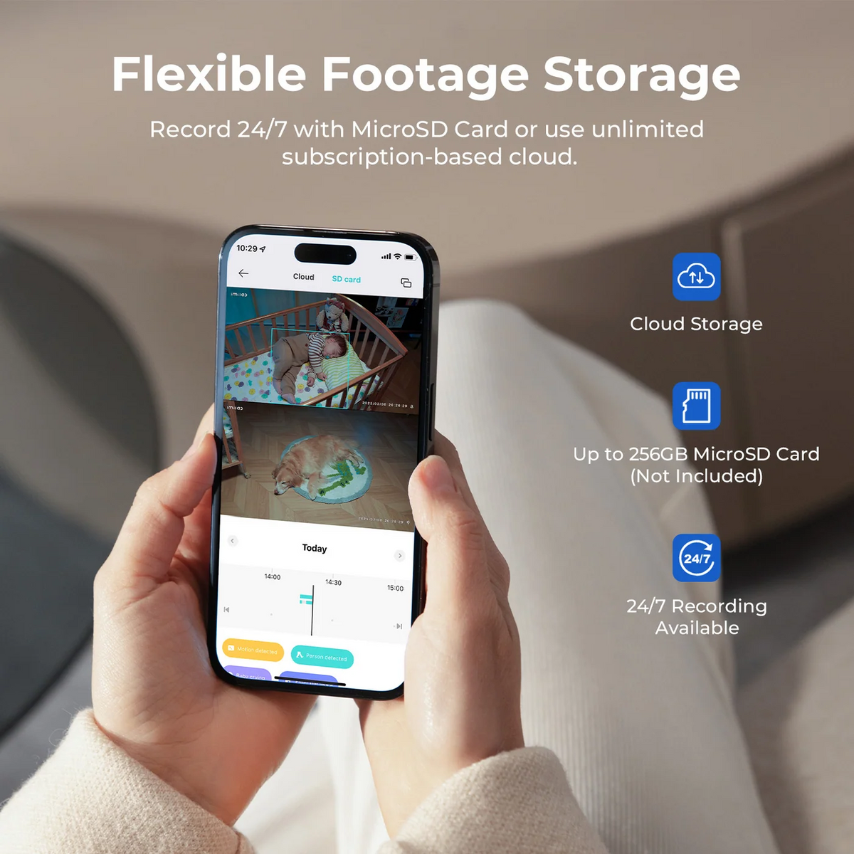 Nadzorna kamera iMILAB C30 Dual, Wi-Fi, 3K, unutarnja CMSXJ111A