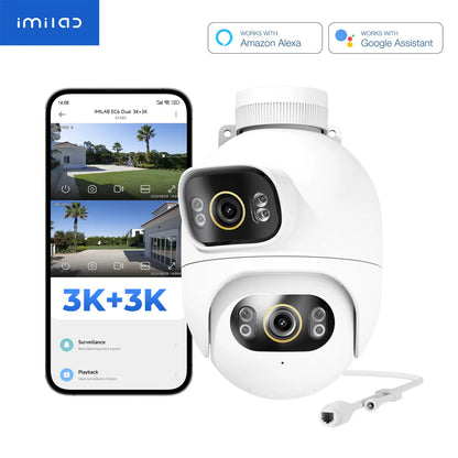 Kamera za nadzor iMILAB EC6 Dual, Wi-Fi, 3K, IP66, Vanjska CMSXJ68A