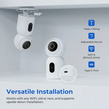 Nadzorna kamera iMILAB C30 Dual, Wi-Fi, 3K, unutarnja CMSXJ111A