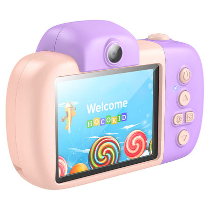Digitalna kamera HOCO DV201 Kids, 1080P, 2MP, Roza