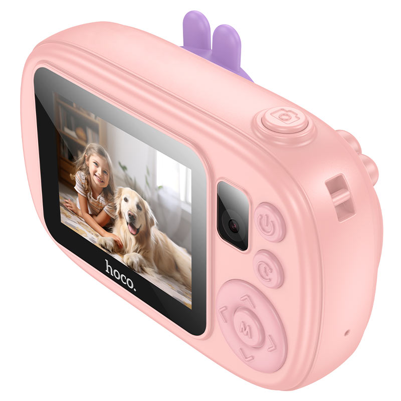 Digitalna kamera HOCO DV205 Kids, 720P, 1MP, Roza