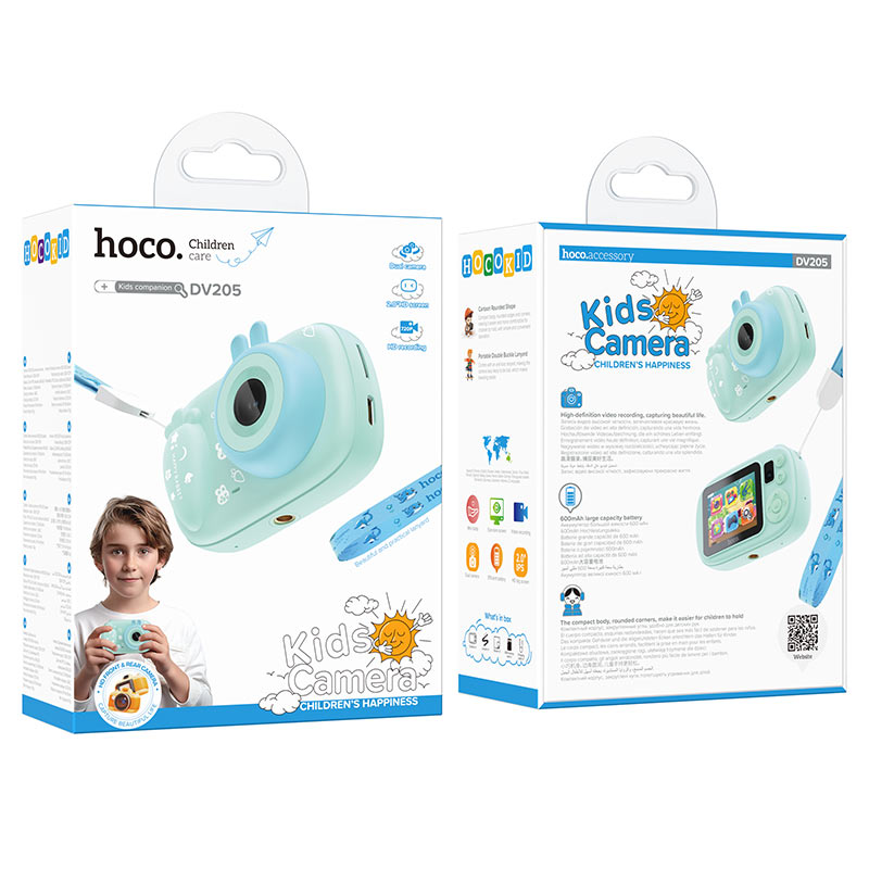 Digitalna kamera HOCO DV205 Kids, 720P, 1MP, Plava