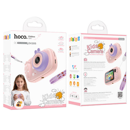 Digitalna kamera HOCO DV205 Kids, 720P, 1MP, Roza