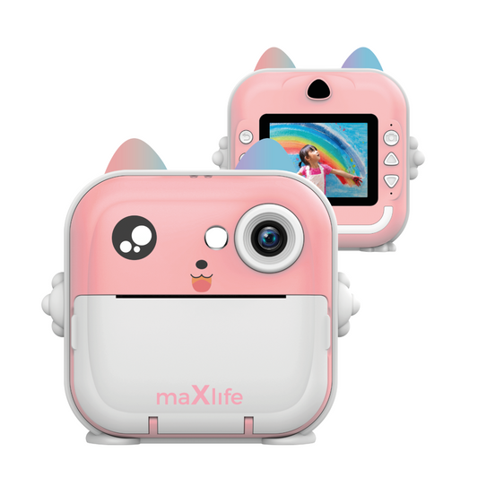 Digitalna kamera s funkcijom ispisa MaXlife MXPC-100 Kids, Roza