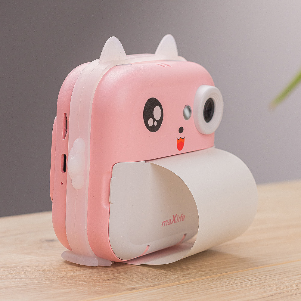 Digitalna kamera s funkcijom ispisa MaXlife MXPC-100 Kids, Roza