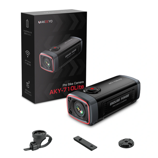 Sportska kamera Akeeyo 710 Lite za bicikl / motocikl, 2K, Wi-Fi, crna