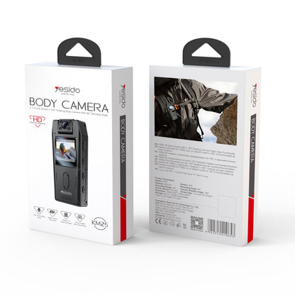 Sportska kamera Yesido KM25, 1080P, Zaslon 1.3 inča, Crna