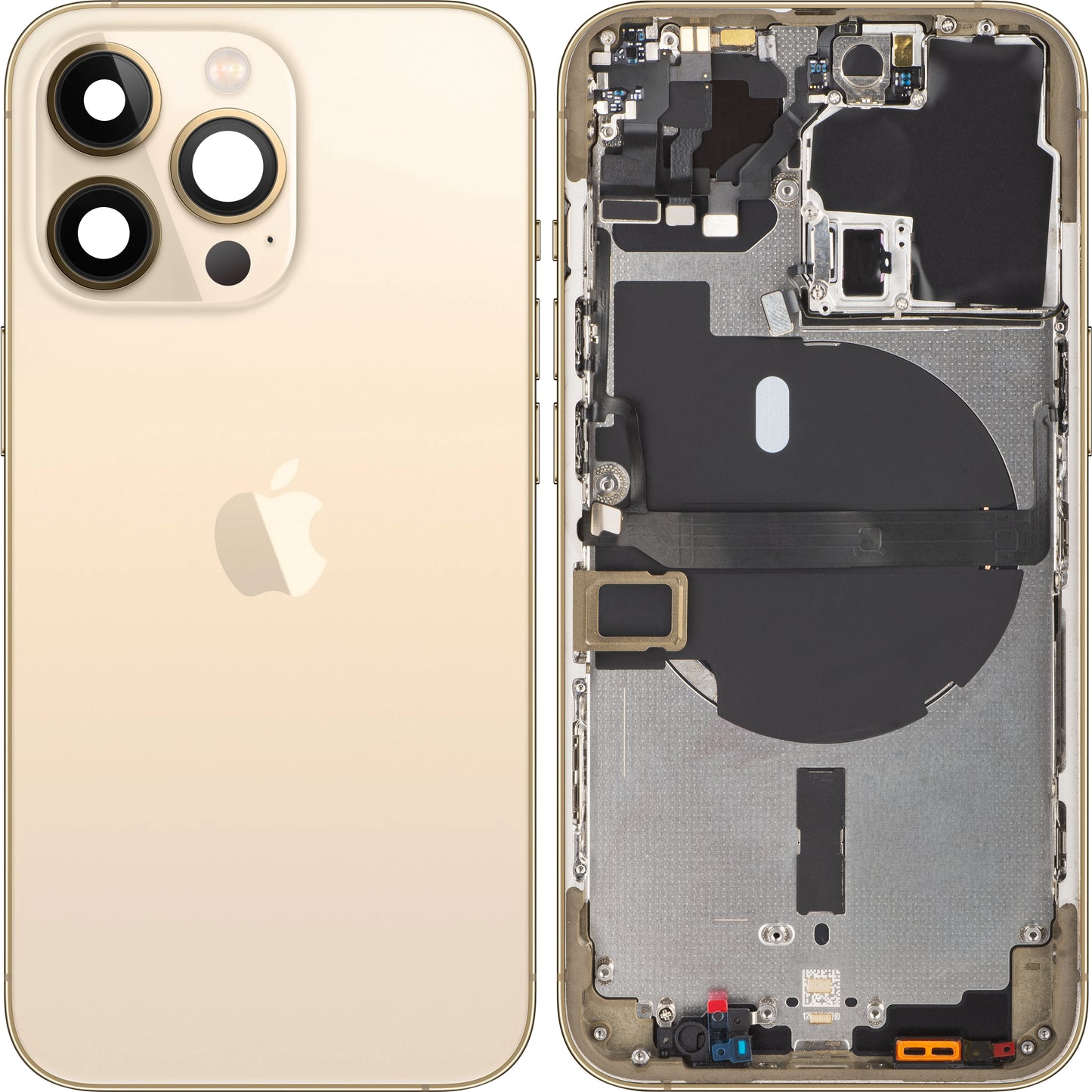 Stražnji poklopac baterije za Apple iPhone 13 Pro, srednji okvir, zlatni, zamjenski