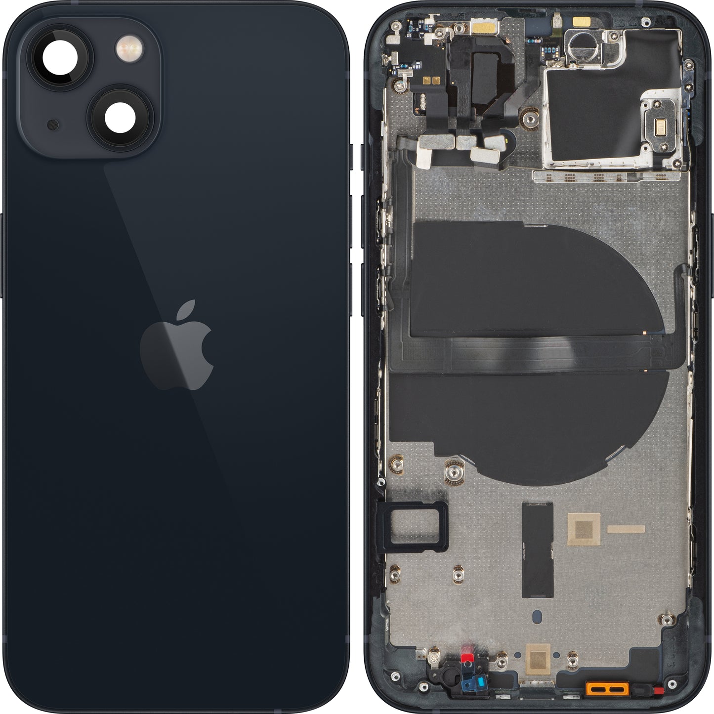 Stražnji poklopac baterije Apple iPhone 13, srednji okvir, crna (Midnight), zamjenski (razred B)
