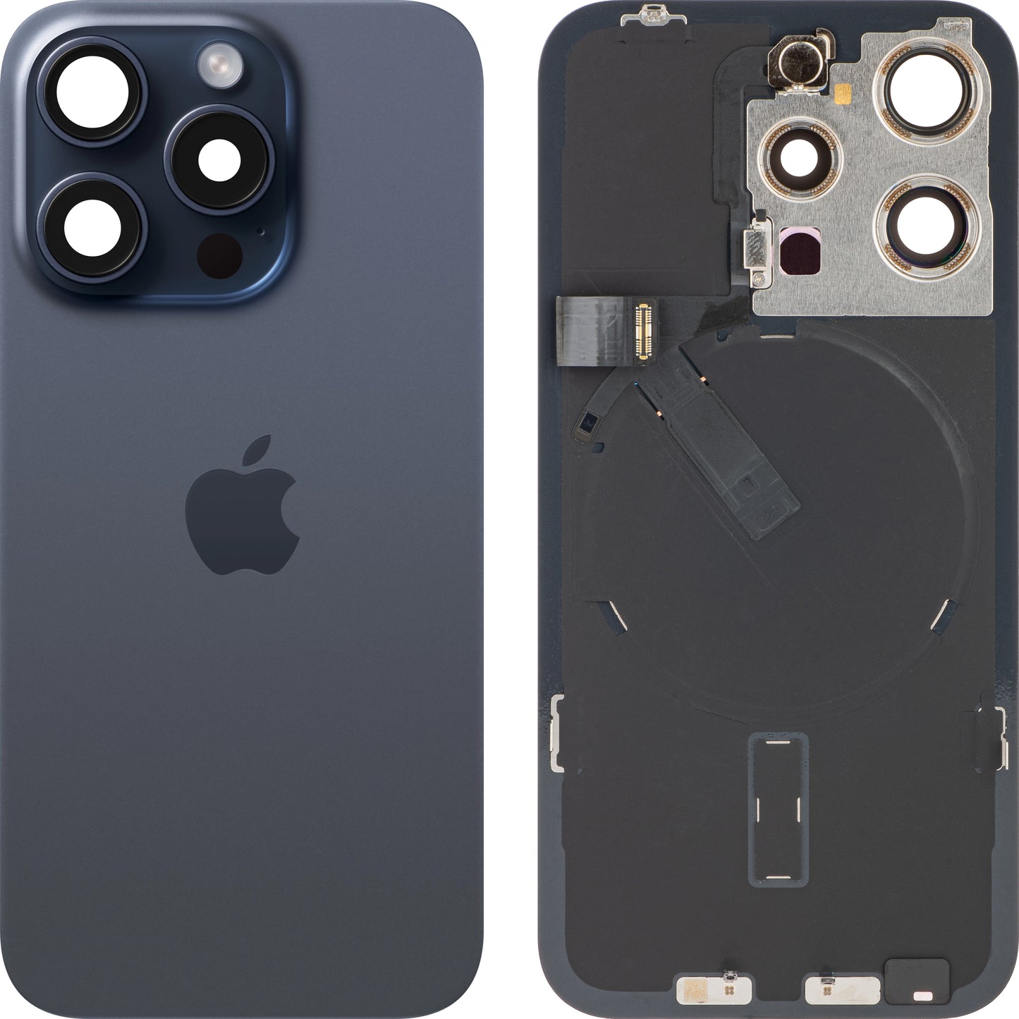 Stražnji poklopac baterije za Apple iPhone 15 Pro, Plavi (Blue Titanium), Zamjena