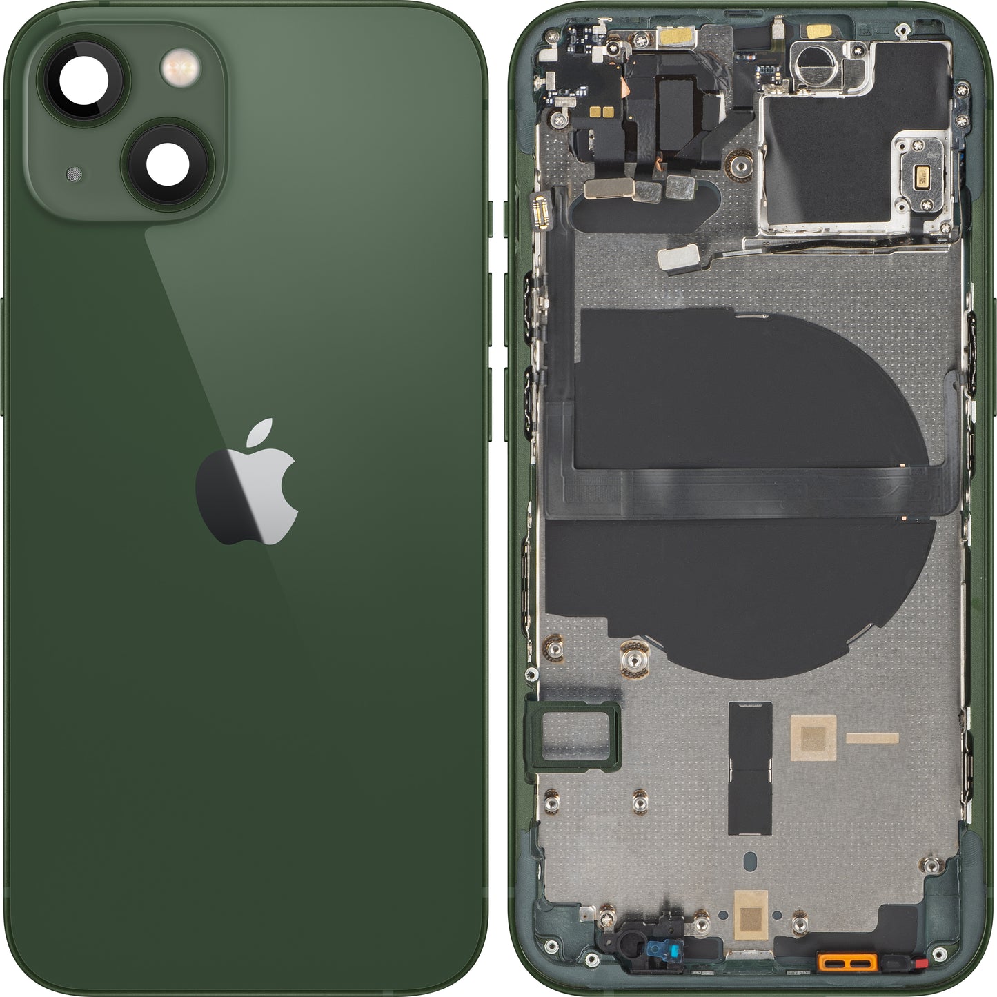 Poklopac baterije Apple iPhone 13, s kućištem u sredini, zelene boje, zamjena