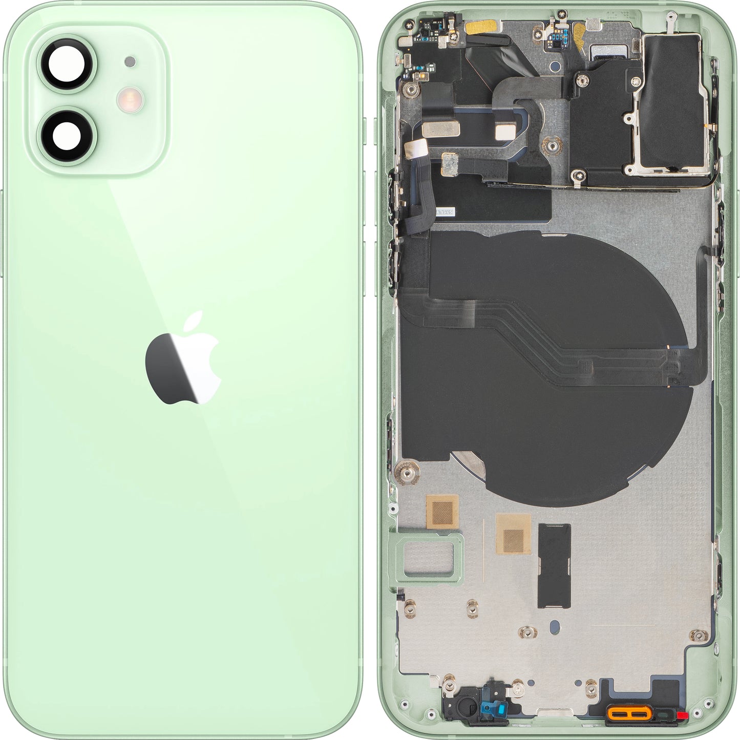 Poklopac baterije Apple iPhone 12, s kućištem u sredini, zelene boje, zamjena