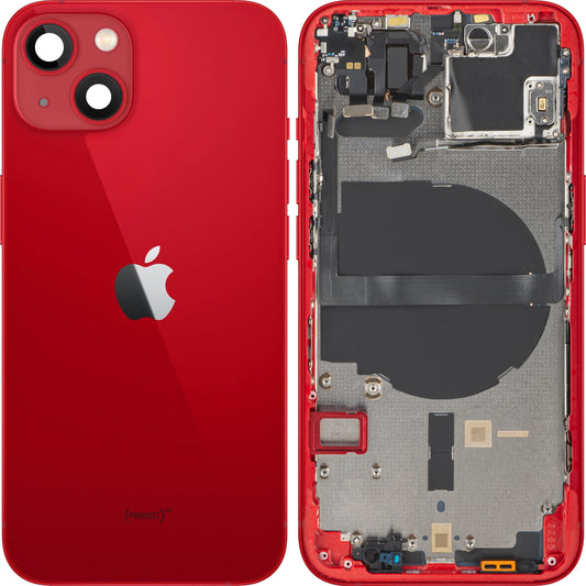 Poklopac baterije Apple iPhone 13, s kućištem u sredini, crveni, zamjena