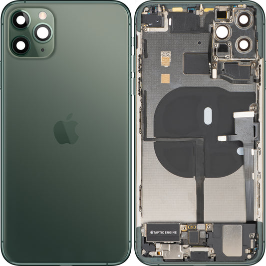 Poklopac baterije Apple iPhone 11 Pro Max, s kućištem u sredini, kompletni dijelovi, zelena (Midnight Green), zamjena