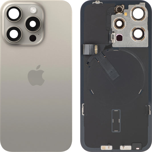 Poklopac baterije Apple iPhone 15 Pro, Bež (Prirodni Titan), Zamjena