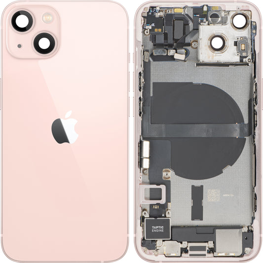 Poklopac baterije Apple iPhone 13, s kućištem sredine, kompletni dijelovi, ružičasta, Swap Premium