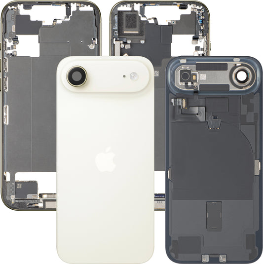 Poklopac baterije Apple iPhone 17 Air, s kućištem sredine, kompletni dijelovi, zlatna (Light Gold), Swap Premium
