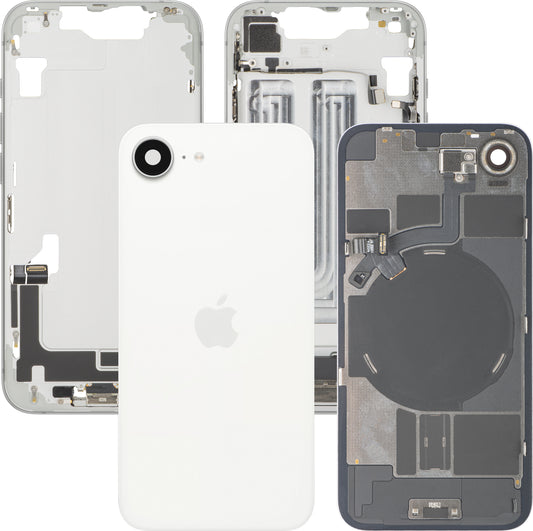 Poklopac baterije Apple iPhone 17e, s kućištem sredine, kompletni dijelovi, bijelo, Swap Premium