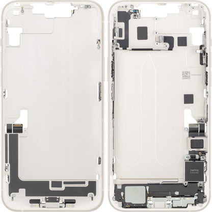 Poklopac baterije Apple iPhone 14 Plus, s kućištem u sredini, kompletni dijelovi, bijela (Starlight), zamjena