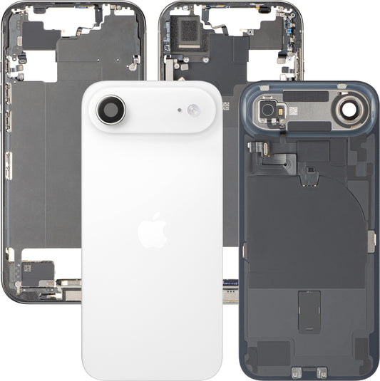 Poklopac baterije Apple iPhone 17 Air, s kućištem sredine, kompletni dijelovi, bijela (Cloud White), Swap Premium