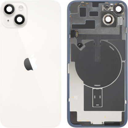 Poklopac baterije Apple iPhone 14 Plus, s kućištem u sredini, kompletni dijelovi, bijela (Starlight), zamjena