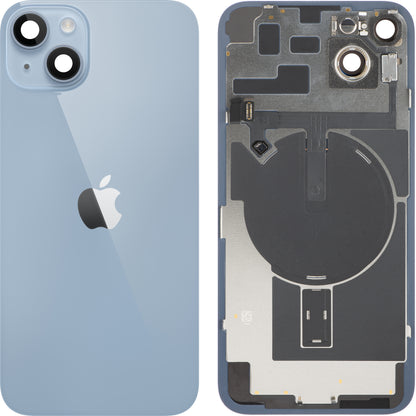 Poklopac baterije Apple iPhone 14 Plus, s kućištem u sredini, kompletni dijelovi, plavi, zamjena