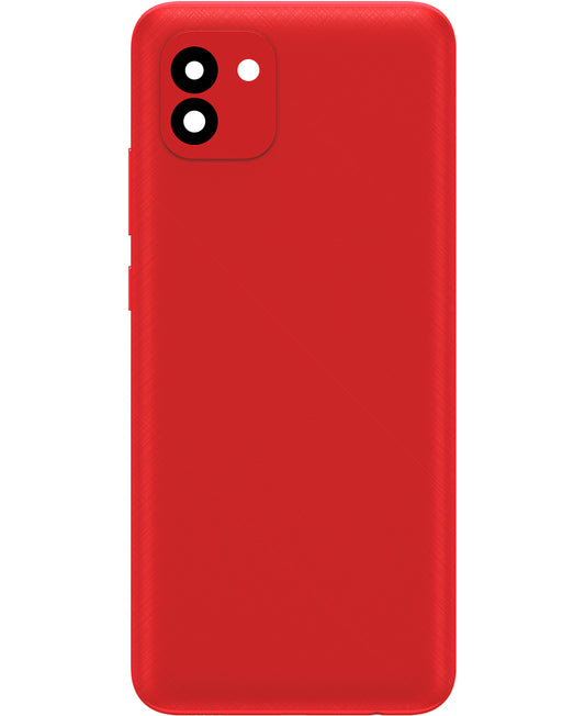 Poklopac baterije kompatibilan sa Samsung Galaxy A03 A035, Verzija F, Crvena