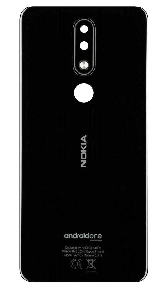 Poklopac baterije Nokia 5.1 Plus, crni, zamjena