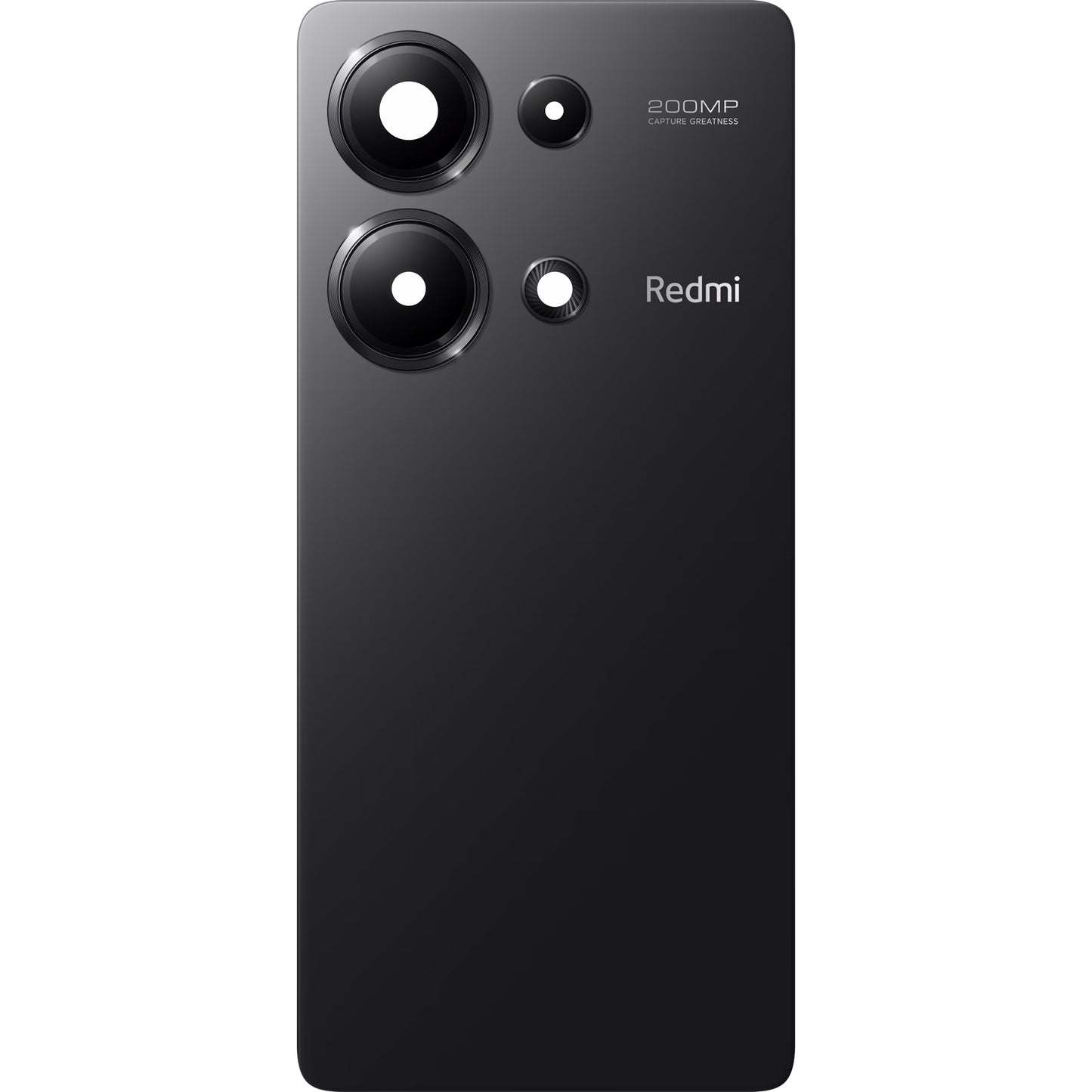 Stražnji poklopac baterije Xiaomi Redmi Note 13 Pro 4G, Crni (Midnight Black), Servisni paket 56000700N600