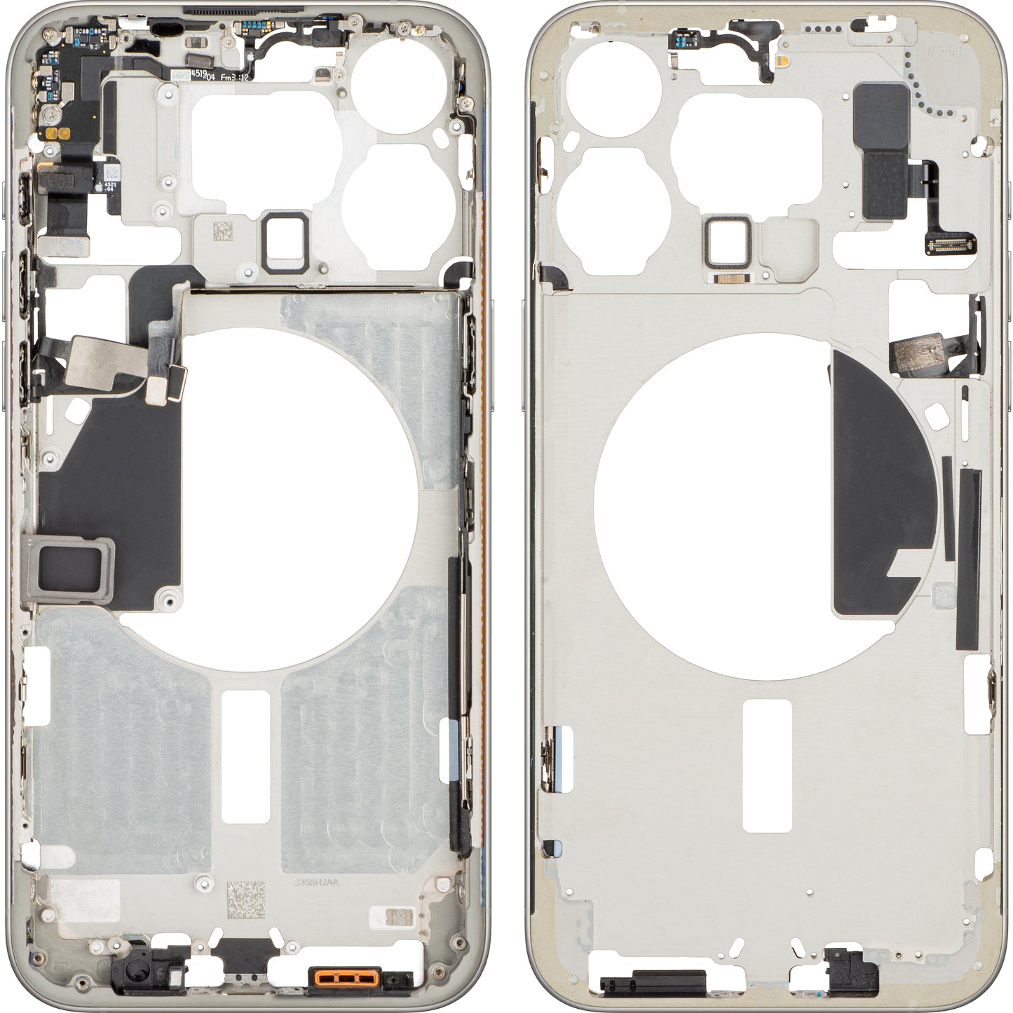 Srednji okvir Apple iPhone 15 Pro Max, Bijela (White Titanium), Swap