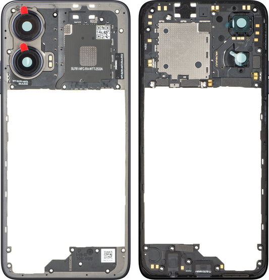 Kućište Srednje Motorola Moto G35, Crna (Midnight Black), Service Pack 5S58C28877