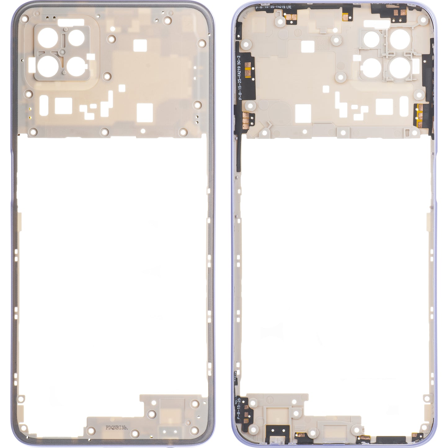 Srednji kućište Oppo A72 5G, Plavo