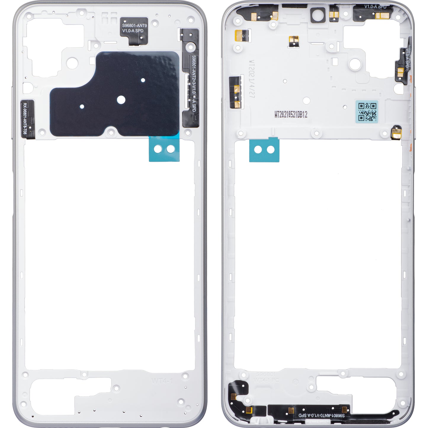 Srednji okvir Samsung Galaxy A22 5G A226, Bijeli