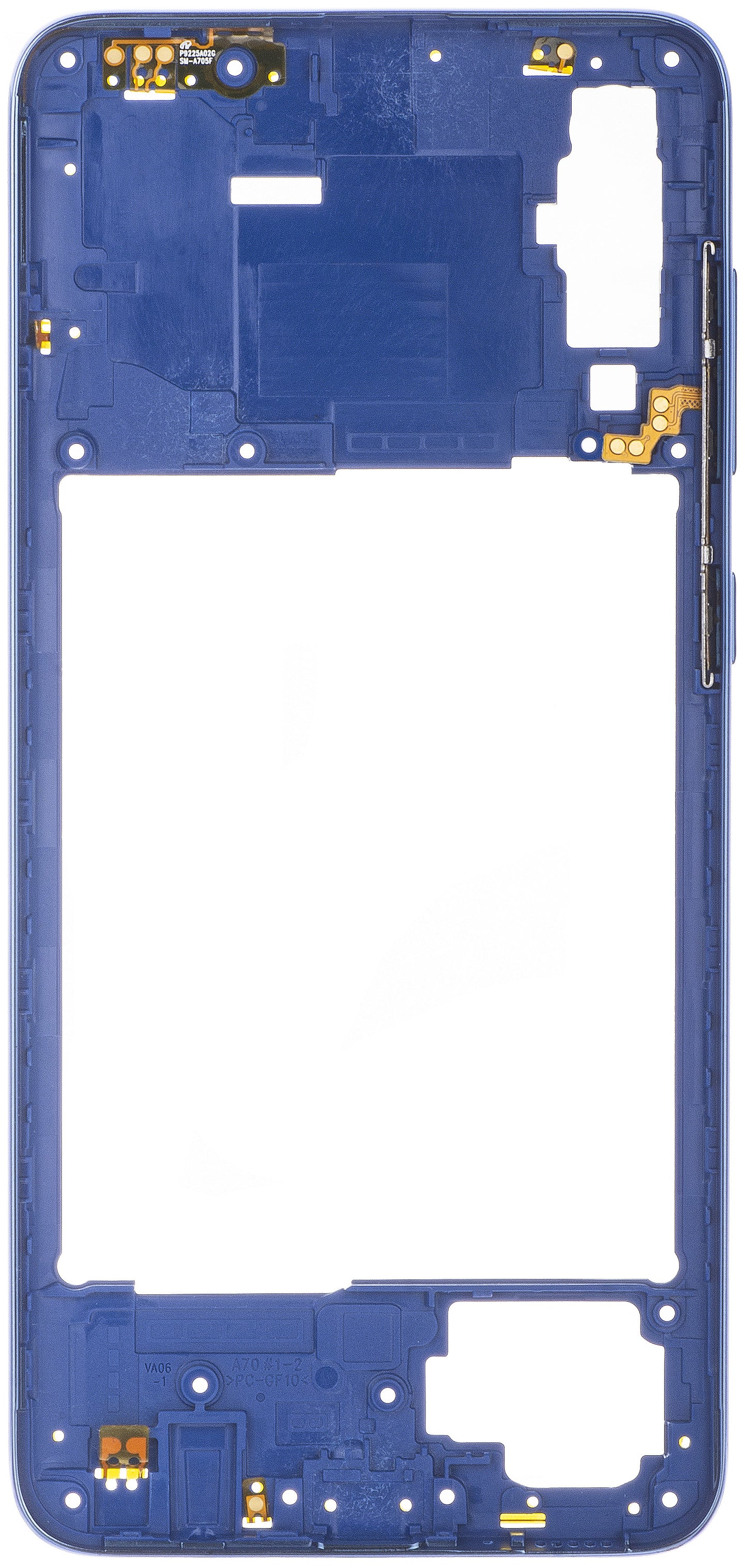 Srednji okvir Samsung Galaxy A70 A705, Plavi