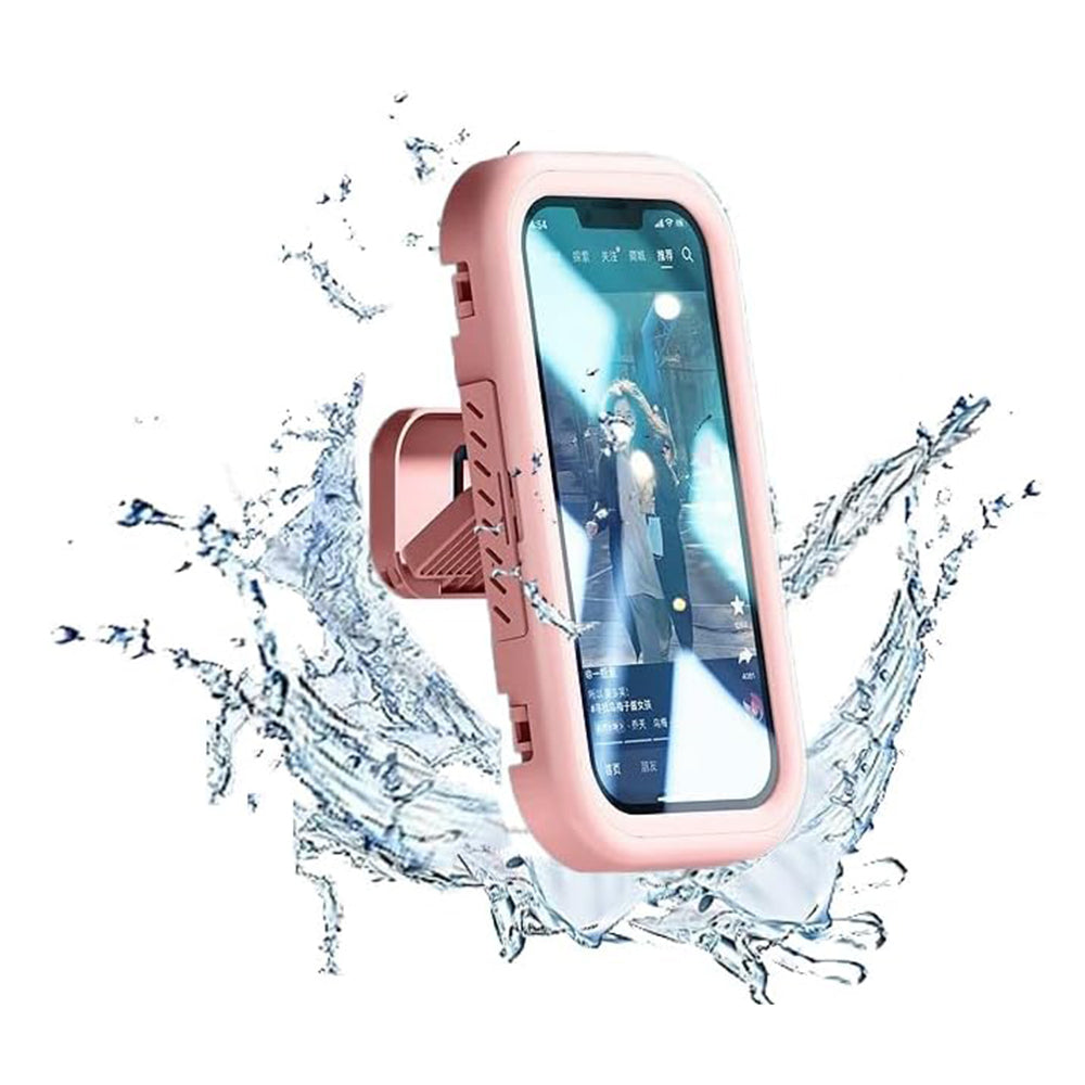 Zidna futrola s dodirnom membranom Techsuit LC-999 za telefon, vodootporna, roza