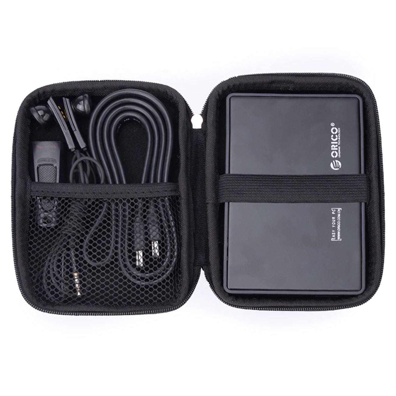 Zaštitna torbica Orico PHD-25 za HDD / SSD 2.5 inča, Crna