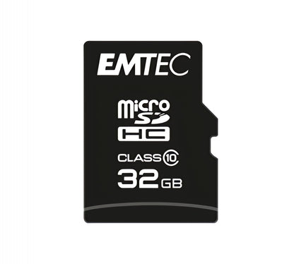 Memorijska kartica microSDHC Emtec C10 Classic, 32Gb, Klasa 10, s čitačem kartica i adapterom ECMSDM32GHC10CGRA2