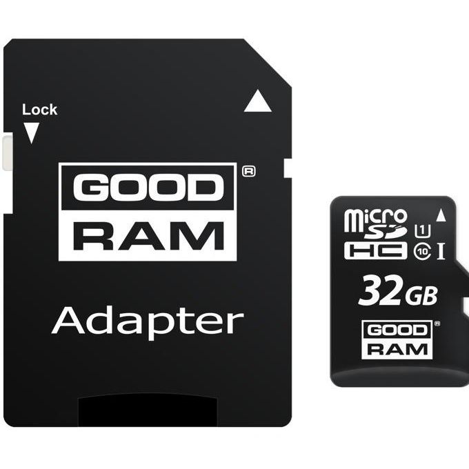 microSDHC memorijska kartica GoodRam, 32Gb, Klasa 10 / UHS-1 U1, S adapterom
